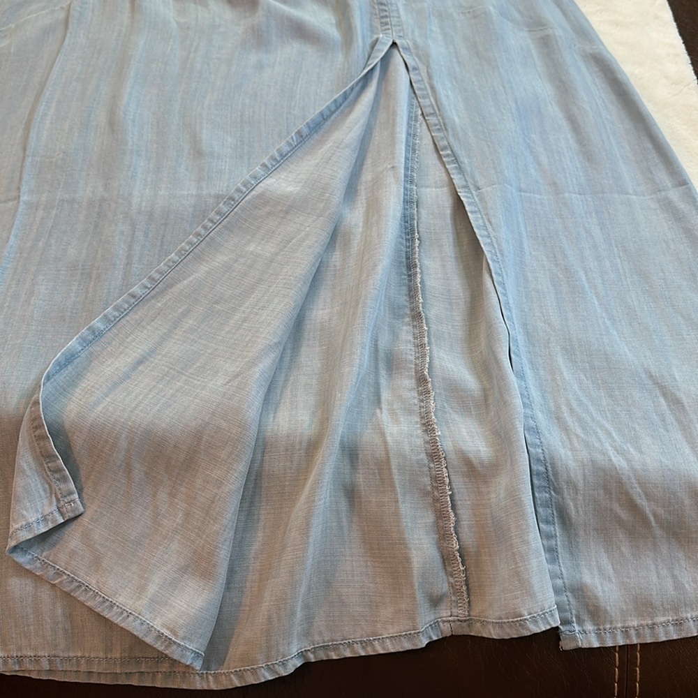 WHBM Lace-Up Back Maxi Dress Size 10P - Picture 5 of 13